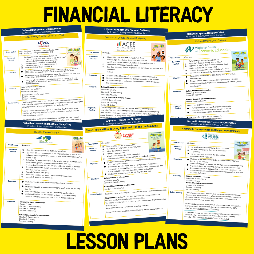 Financial Literacy Kit for Kids (Grades K–5)