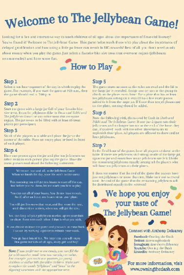 Dash and Nikki Game (pdf): Welcome to the Jellybean Game!