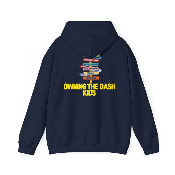 Owning the Dash Kids Unisex Heavy Blend™ Hooded Sweatshirt