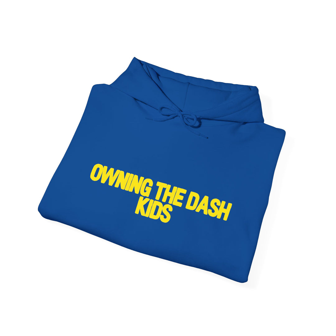 Owning the Dash Kids Unisex Heavy Blend™ Hooded Sweatshirt